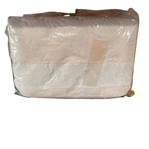 Isabelle Blush Pink Vegan Quilted Crossbody Bag Wallet Set Chain Strap Trendy - Picture 8 of 9